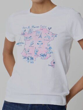 J. Crew Vive La France Short Sleeve Collector's Tee XXL NWT